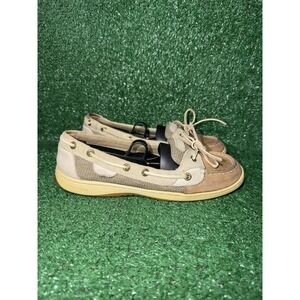 Sperry Top-Sider Loafers Women Size 9 Beige Angelfish Boat Shoes Slip On Sneaker